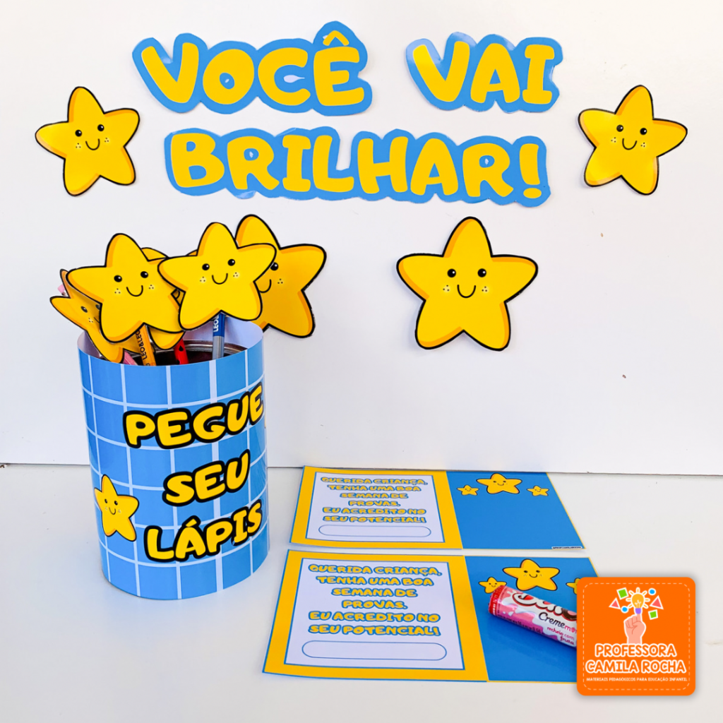 KIT INCENTIVO PARA PROVAS ESTRELINHA Professora Camila Rocha