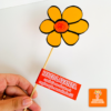 PAINEL + FLOR MAIO LARANJA - Imagem 2