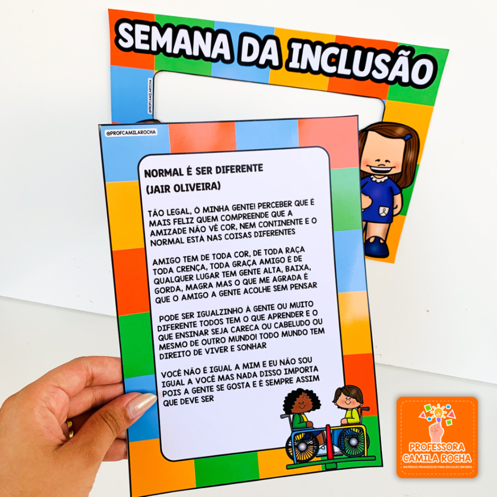 SEMANA DA INCLUSÃO - Professora Camila Rocha