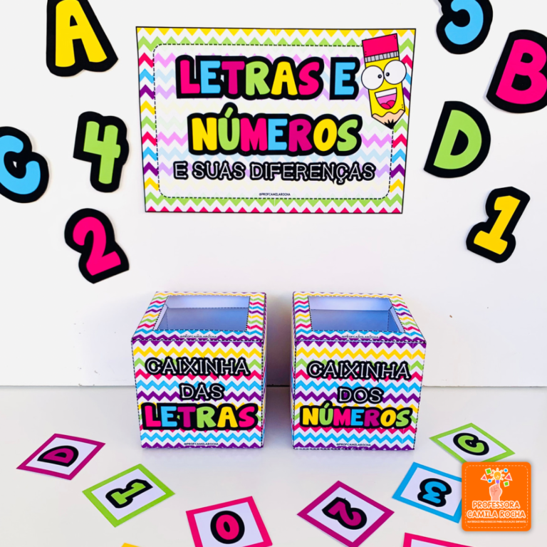 Kit Letras KIT LETRAS E NÚMEROS - Professora Camila Rocha