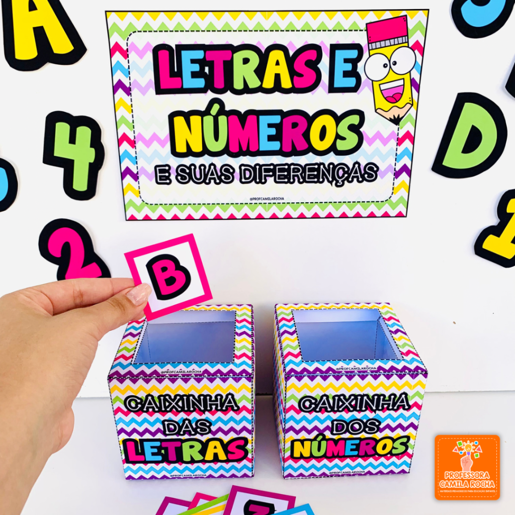 Kit Letras KIT LETRAS E NÚMEROS - Professora Camila Rocha