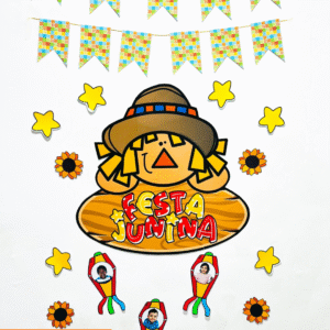 DECORAÇÃO JUNINA DE PORTA