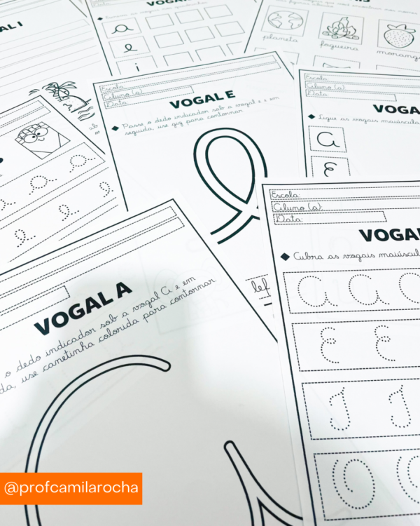 KIT VOGAIS CURSIVAS - Imagem 16