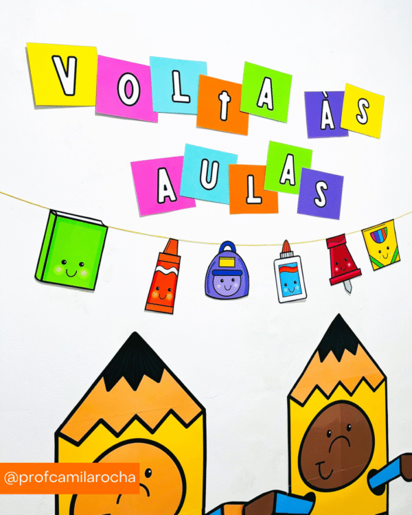 PAINEL DECORATIVO VOLTA ÀS AULAS - Imagem 2