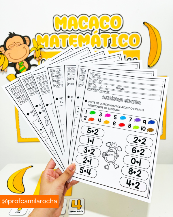 MACACO MATEMÁTICO - CONTINHAS SIMPLES - Imagem 5