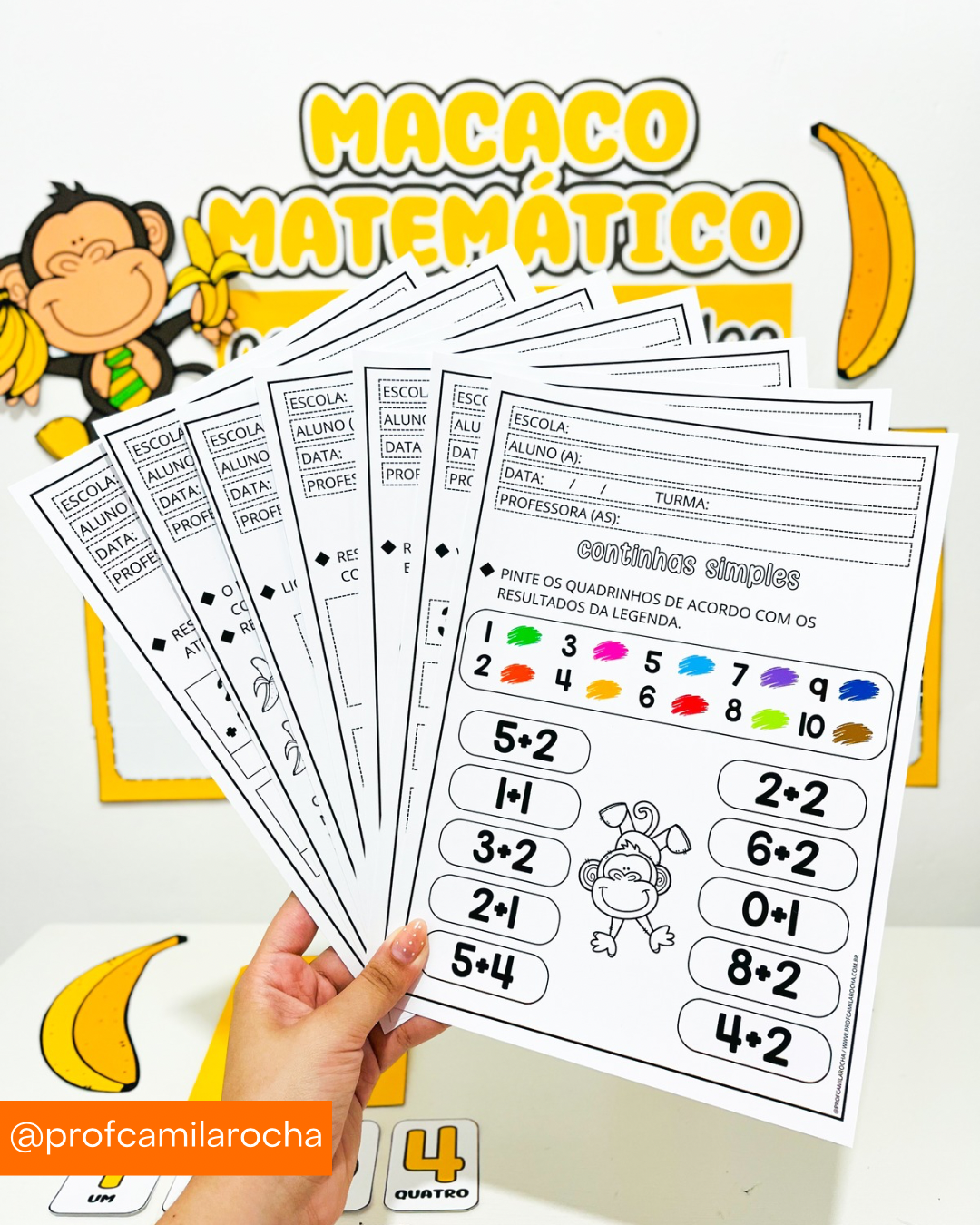 MACACO MATEMÁTICO - CONTINHAS SIMPLES - Imagem 5