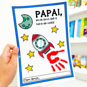 CARTÃO FOGUETE PARA O PAPAI